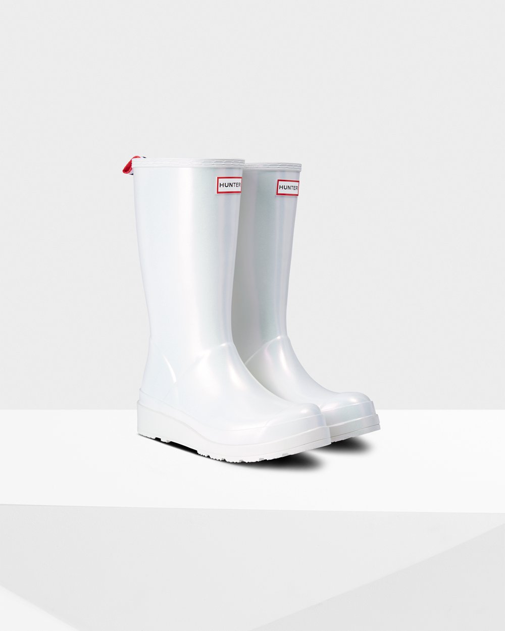 Botas Play Hunter Feminina Prateadas - Original Tall Nebula Rain - 76YEXWSCV